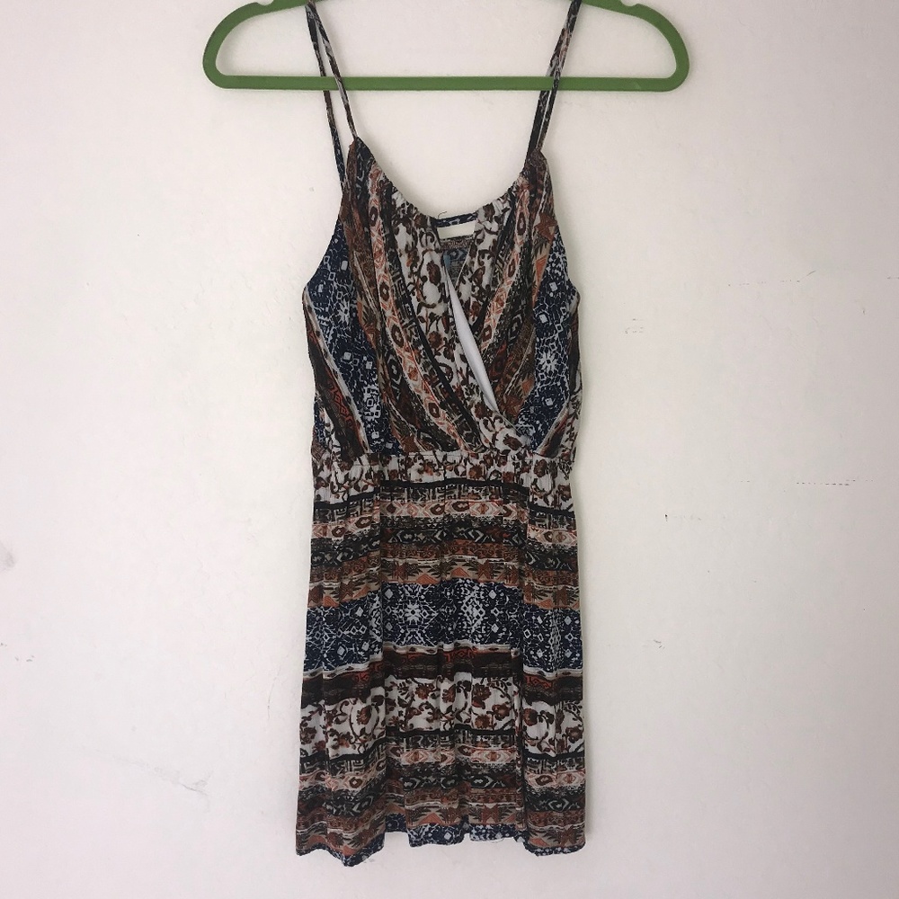 Short tribal print dress